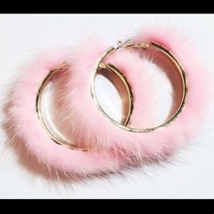 Genuine Mink Fir Earrings